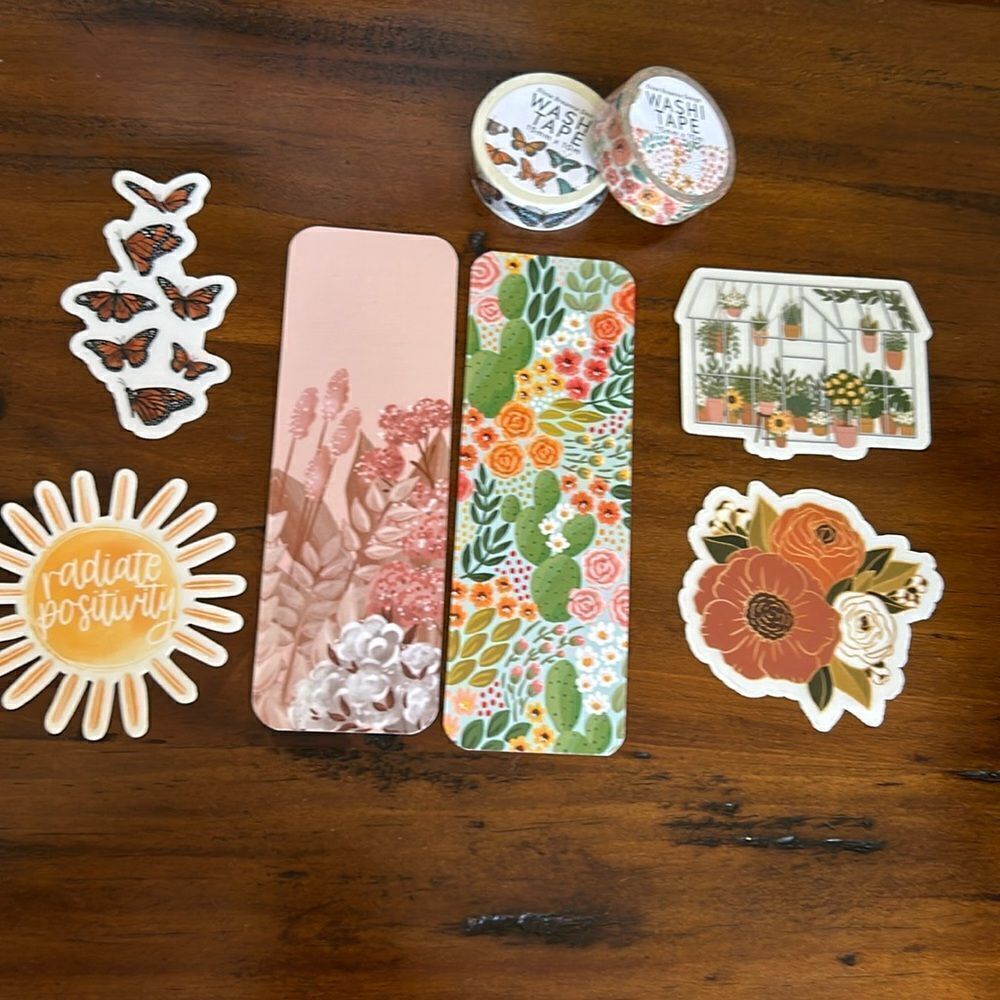 Bundle Elyse Breanne Bookmark Washi tapes and stickers all new